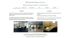 Desktop Screenshot of melbournebusinesslawyers.com